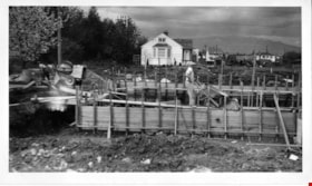 Pouring cement at 6650 Winch Street, 8 May 1950 thumbnail