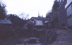 Excavator preparing the site for the Royal Bank, 1976 thumbnail