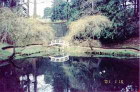 Pond and bridge at New Haven, Jan. 2001 thumbnail