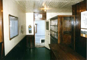 Interior of realestate office at Burnaby Village Museum, Sept. 1987 thumbnail