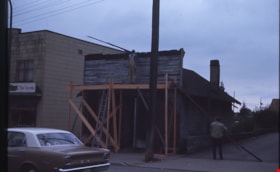 Removal of false front from Whitechurch Hardware, Aug. 1974 thumbnail