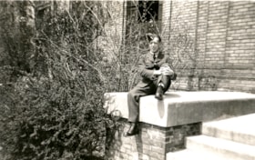 Wally in uniform outside of R.C.A.F. depot, 22 May 1940 thumbnail