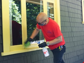 Ron Gaanan cleaning windows, 14 July 2020 thumbnail
