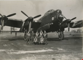 RCAF crew with Lancaster, [1944] thumbnail