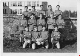 Burnaby South High School rugby team, 1945 (date of original), copied 2020 thumbnail