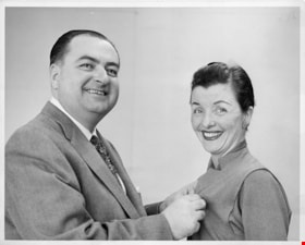 Haskell and Simpsons-Sears employee, [1954 or 1955] thumbnail