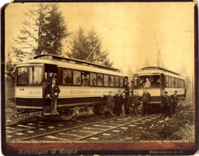 Central Park siding of Westminster and Vancouver Tramway Co., [between 1891 and 1894] thumbnail