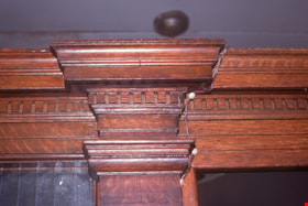 Detail of oak cornice around wall of manager's office, 1975 thumbnail