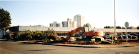 Excavator on northeast corner of Middlegate Shopping Centre property, [between 2003 and 2004] thumbnail
