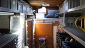 Interior of Jimmy Chow's property master truck, 2022 thumbnail