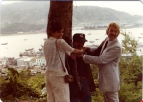 Jimmy Chow with Brooke Adams and Donald Sutherland, [1978] thumbnail