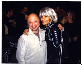 Jimmy Chow with actor Halle Berry, [2002] thumbnail