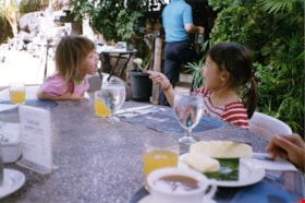 Jimmy Chow and Donna Polos' daughters in Hawaii, [1990] thumbnail
