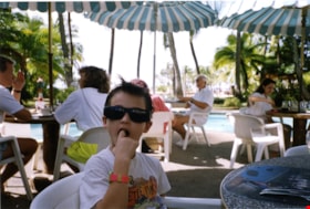 Jimmy Chow and Donna Polos' son in Hawaii, [1990] thumbnail