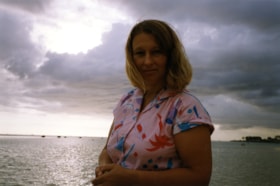 Donna Polos on beach in Hawaii, [1990] thumbnail