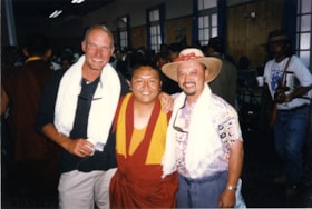 Jimmy Chow with Paul Mulder and Tibetan monk, [1996] thumbnail
