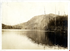 Water with tree-lined shoreline, [190-] thumbnail
