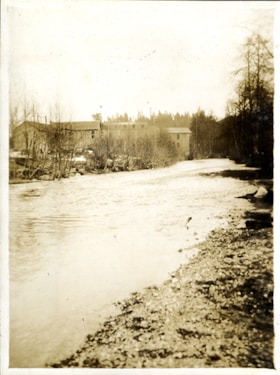 Waterway and shoreline with buildings, [c. 1910] thumbnail