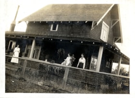 Love women on porch of Love farmhouse, [c. 1915] thumbnail