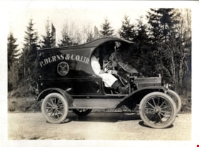 William Parker in automobile, [191-] thumbnail