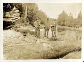 Three men fishing, [191-] thumbnail