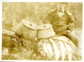 Henry Love with fish, [191-] thumbnail