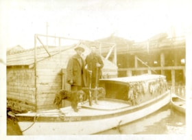 Bob Love on board the Burnaby Kid, [191-] thumbnail