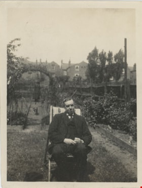 Conquest John Stanley in his garden, 1921 thumbnail