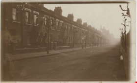 Terraced houses along street in England, [191-] thumbnail