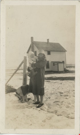 Woman with baby and dog, [1930] thumbnail