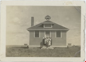 Children on doorstep of schoolhouse, [192-] thumbnail