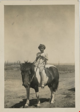 Joyce on pony, [193-] thumbnail
