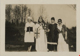 Four young women dressed in costumes, [191-] thumbnail