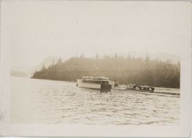 Boats at dock, [194-] thumbnail