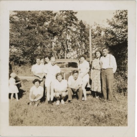 Stanleys and Shankies with car, [194-] thumbnail
