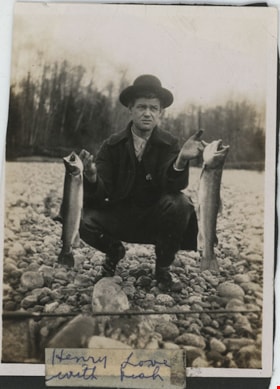 Henry Love with fish, [191-] thumbnail