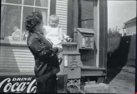 Lucy Goodridge with grandson, [between 1925 and 1935] thumbnail