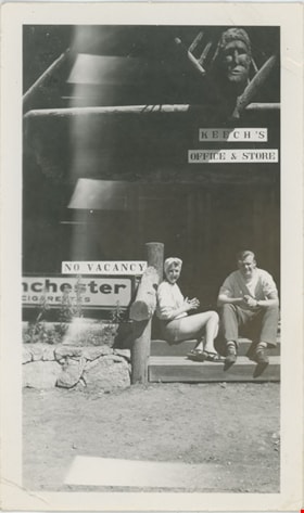 Margaret and Robert Leonard Love at Lake Louise, [between 1940 and 1945] thumbnail
