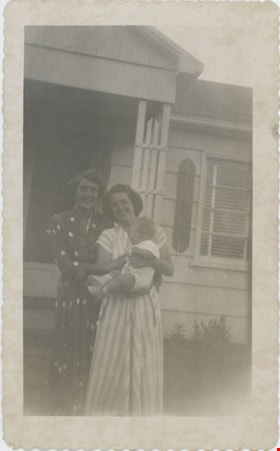 Ruth Boruck with Margaret Love and infant son Bob Love, [1949] thumbnail