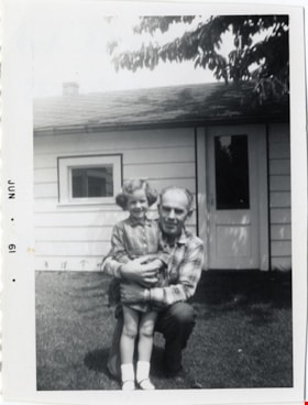Charlie Rogers with daughter Colleen, Aug. 1961 thumbnail