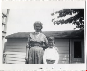 Ethel Rogers with son Bob Rogers, Jun. 1961 thumbnail