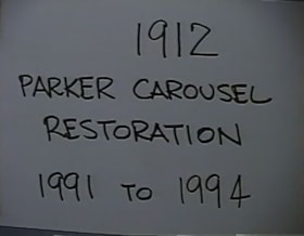 1912 Parker Carousel Restoration 1991 to 1994, [between 1991 and 1994] video thumbnail