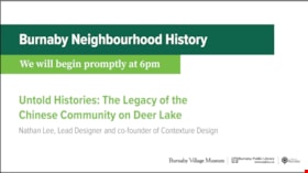 Untold Histories: The Legacy of the Chinese Community on Deer Lake, 8 Oct.  2020 thumbnail