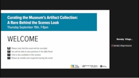 Curating the Museum's Artifact Collection: A Rare Behind the Scene's Look, 15 Sep. 2022 thumbnail