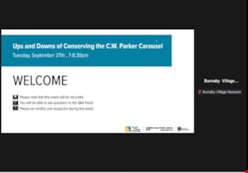 Ups and Downs of Conserving the C.W. Parker Carousel, 27 Sep. 2022 video thumbnail