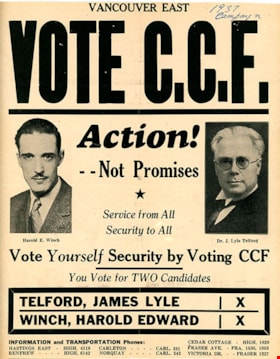 Vote C.C.F., 1937 thumbnail