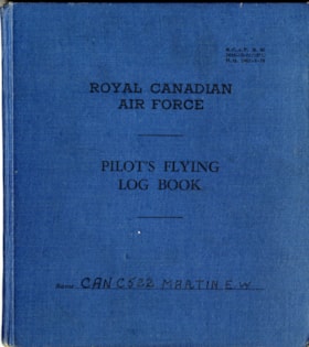 Pilot's flying log book, 1939-1940 thumbnail