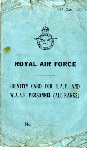 Royal Canadian Air Force identity card, [1944] thumbnail
