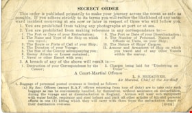 Secrecy order, [between 1940 and 1945] thumbnail