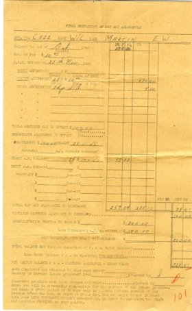 Final settlement of pay and allowances, Oct. 1945 thumbnail